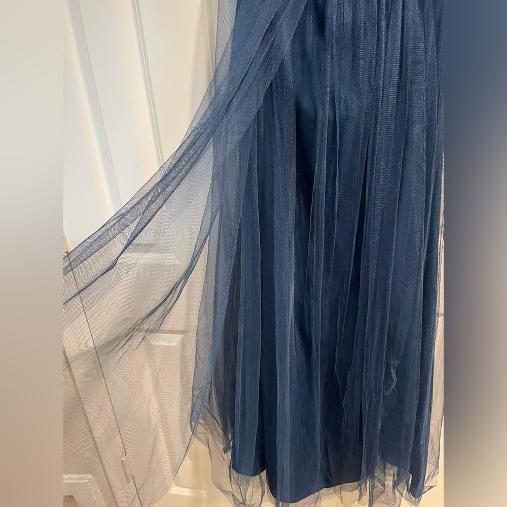 Jenny Yoo Navy Tulle Dress - Picture 5 of 9